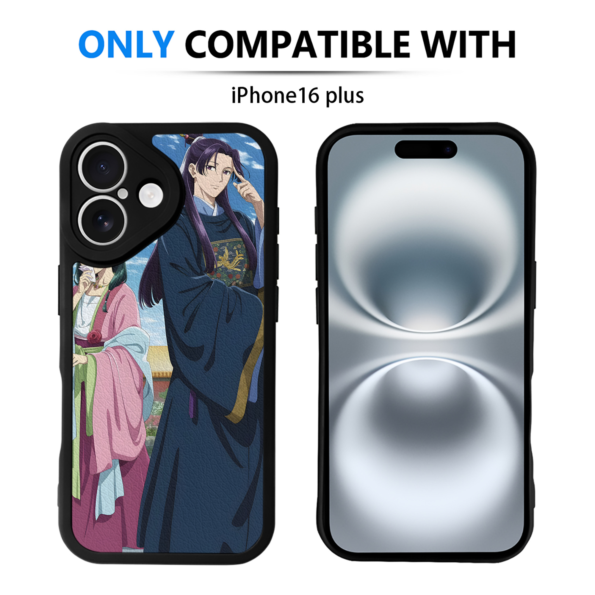 （画像用） 薬屋のひとりごと The Apothecary Diaries 【iPhone 16シリーズ対応】シリコンスマホケース（レザー調） 材質：シリコン